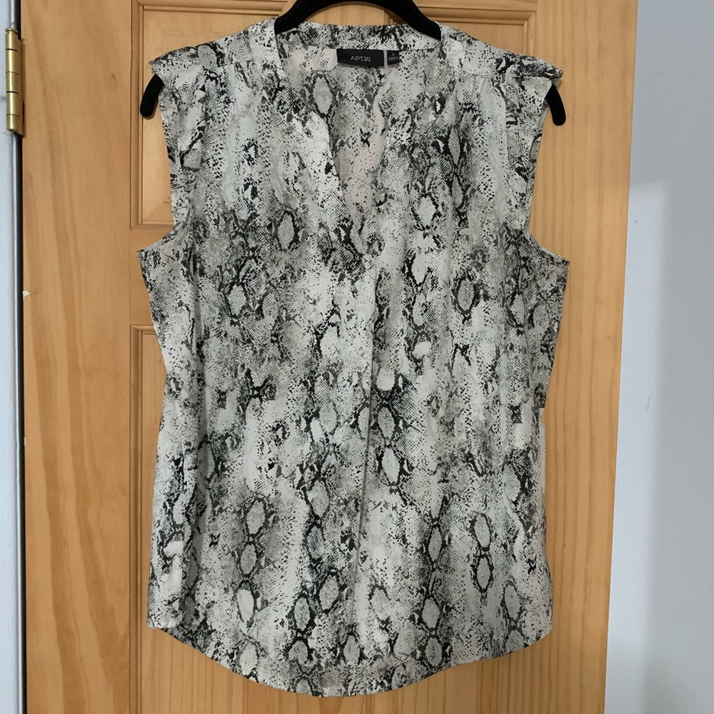 Snakeskin print tank